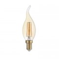 LED žárovka 4W COB Filament Golden Glass flame E14 400lm ULTRA TEPLÁ